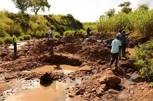 Gold mining Uganda Yumbe District